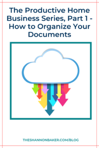 Read more about the article The Productive Home Business Series, Part 1 – How to Organize Your Documents